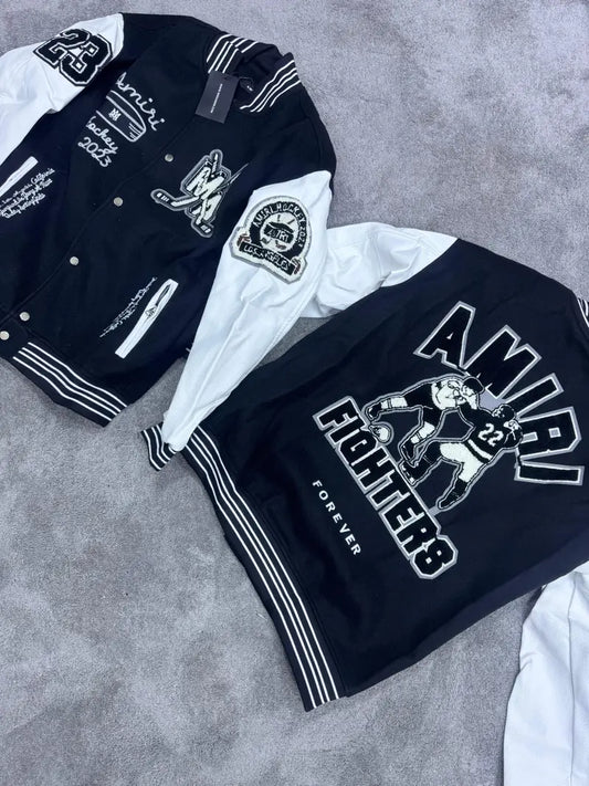 Chaqueta Amiri Negro y Blanco