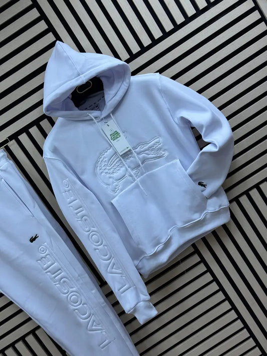 Conjunto Lacoste blanco hombre