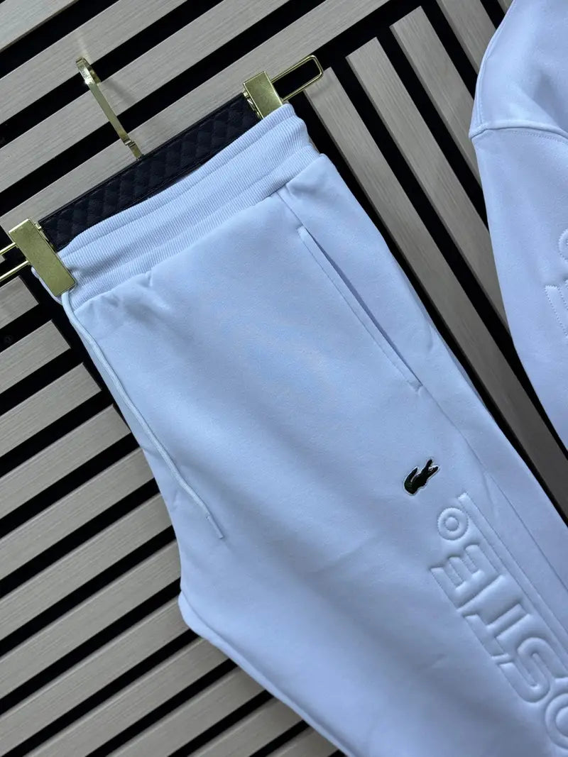 Conjunto Lacoste blanco hombre