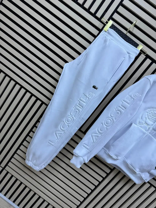 Conjunto Lacoste blanco hombre