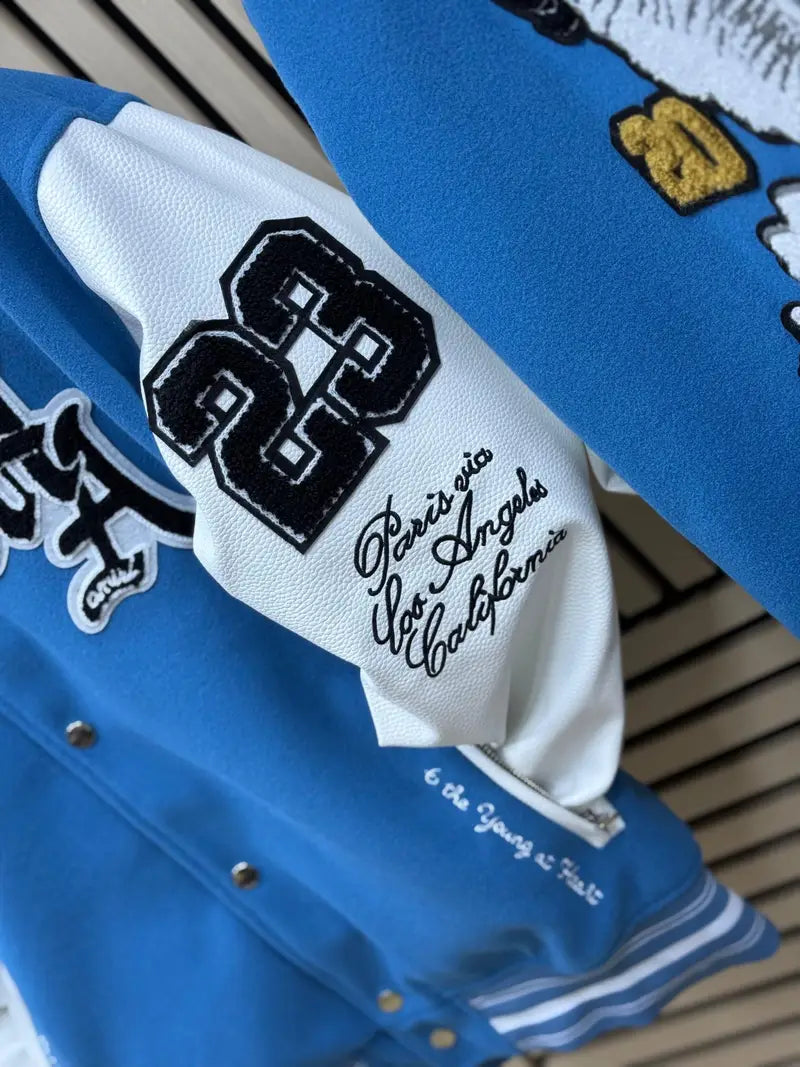 Chaqueta Amiri Azul y Blanco